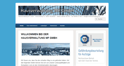 Desktop Screenshot of mf-hausverwaltung.de